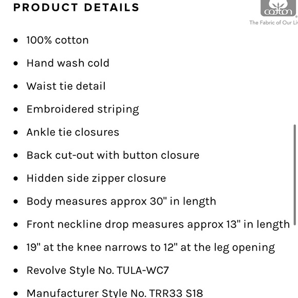 Tularosa Reese Jumpsuit in Ellis Stripe - Picture 4 of 4